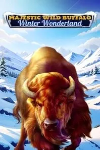 Majestic Wild Buffalo Winter Wonderland slot game cover